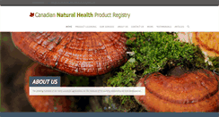 Desktop Screenshot of canadiannaturalhealthproductregistry.com